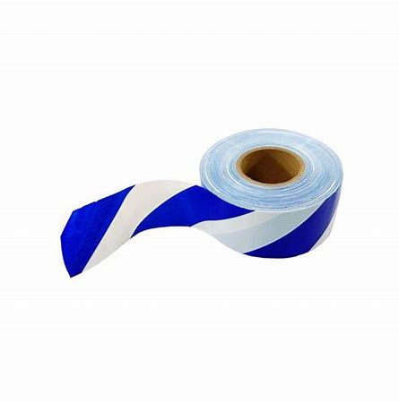 TAPE - BARRICADE TAPE 2" (BLUE/WHITE)