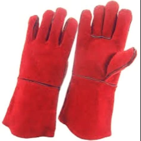 GLOVE - WELDING ARC RED LEATHER GLOVE 13" (12PAIRS/DOZEN)