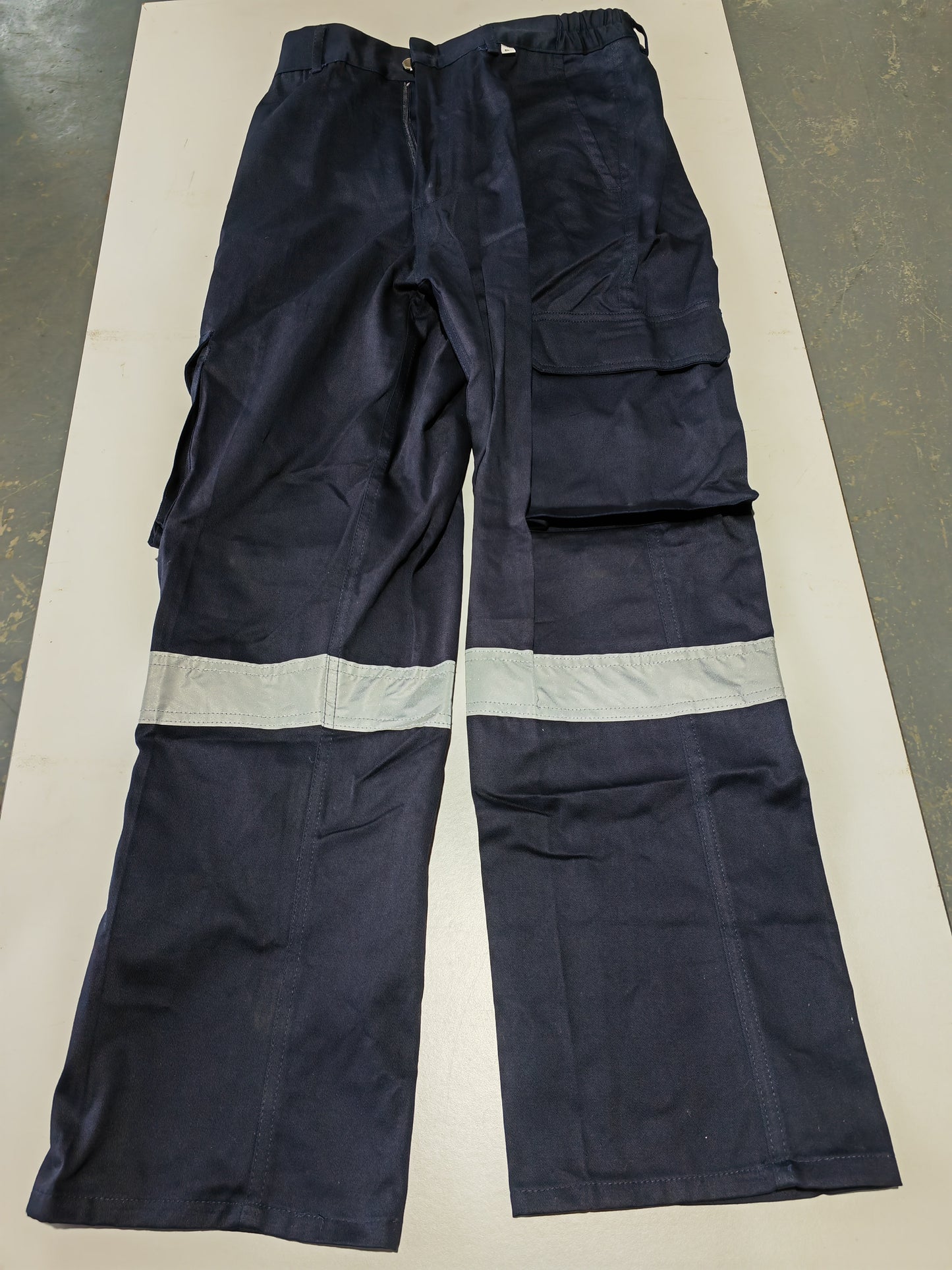 Pants Cotton Navy BlueSize: 2XL