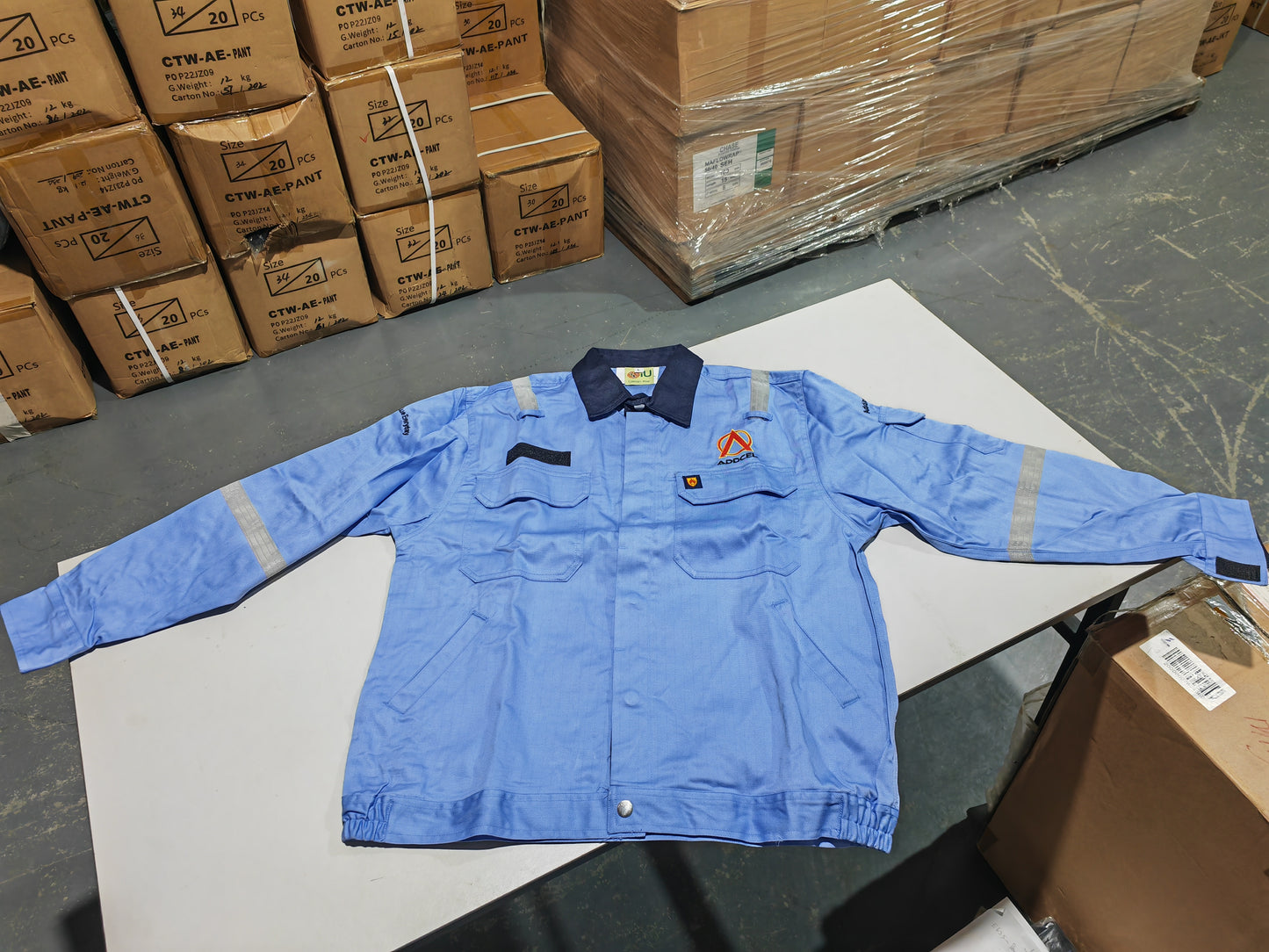 Jacket FRC Light Blue/Navy Blue,Size: XL