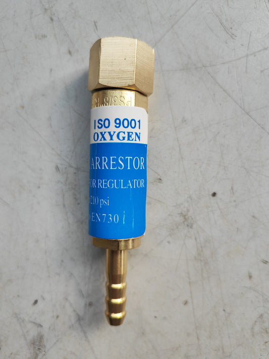 FLASH BACK ARRESTOR FOR REGULATOR (OXYGEN) WITH PSB APPROVE