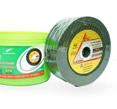 CUTTING DISC 4"" X 1.2MM S/S (GREEN TYPE), LICON (25PCS/BOX)/(600PCS/CTN) OR EQUIVALENT.